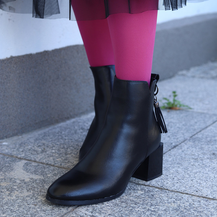 Чорні ботильйони з колодкою Потоцького