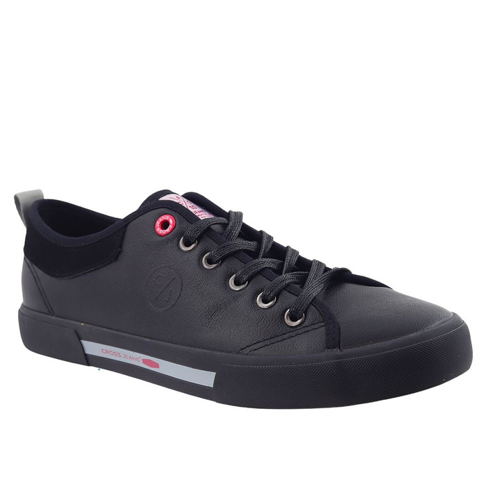 Чорні чоловічі кросівки Cross Jeans з екошкіри