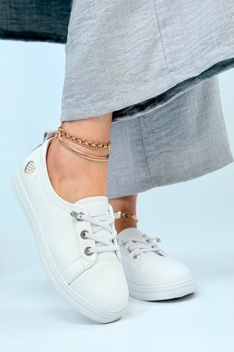 Сині ажурні шкіряні туфлі на плоскому ходу