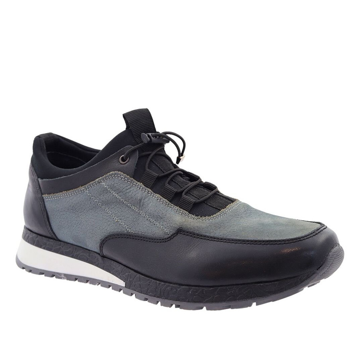 Сірі чоловічі спортивні туфлі на шнурівці