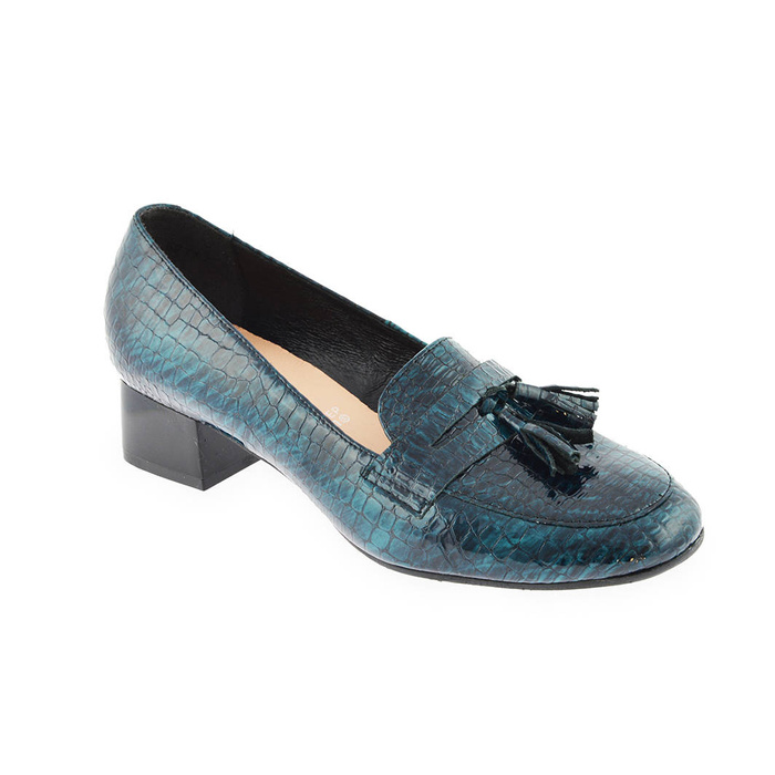 Зелені мокасини на підборах Arka 6277